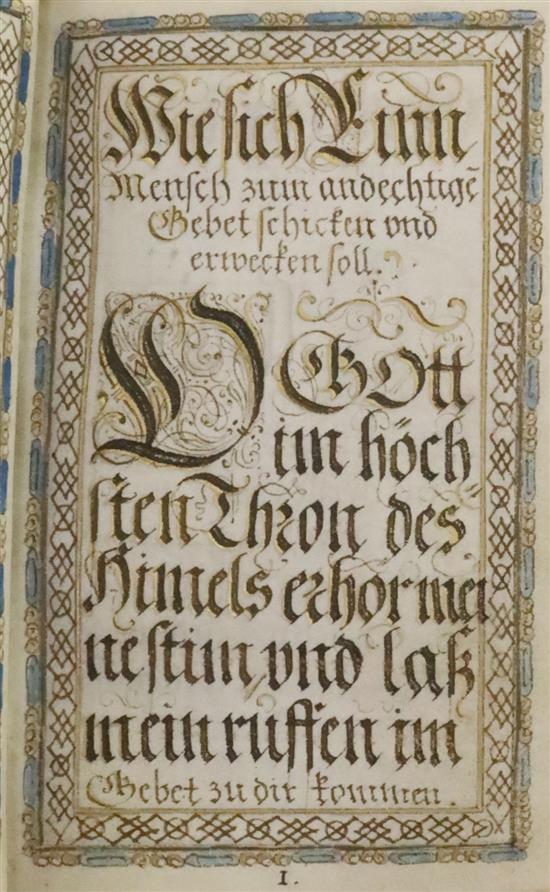 Johannes Kirchring the Younger. Psalter in the German translation of Martin Luther. A calligraphic manuscript on vellum and paper